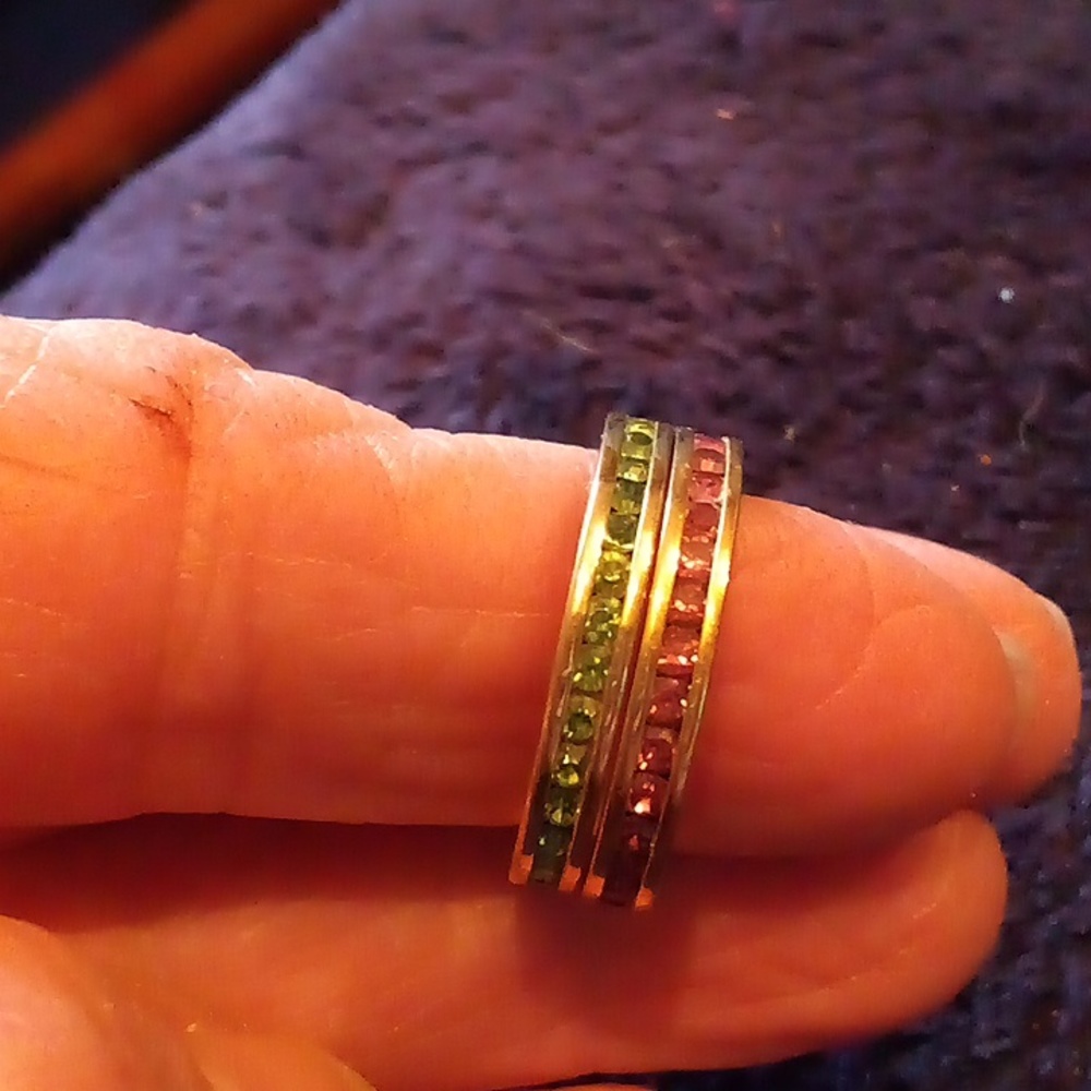 2 Joan Rivers Gold Stackable Rings - image 4